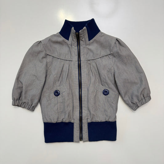 Striped Bomber Jacket