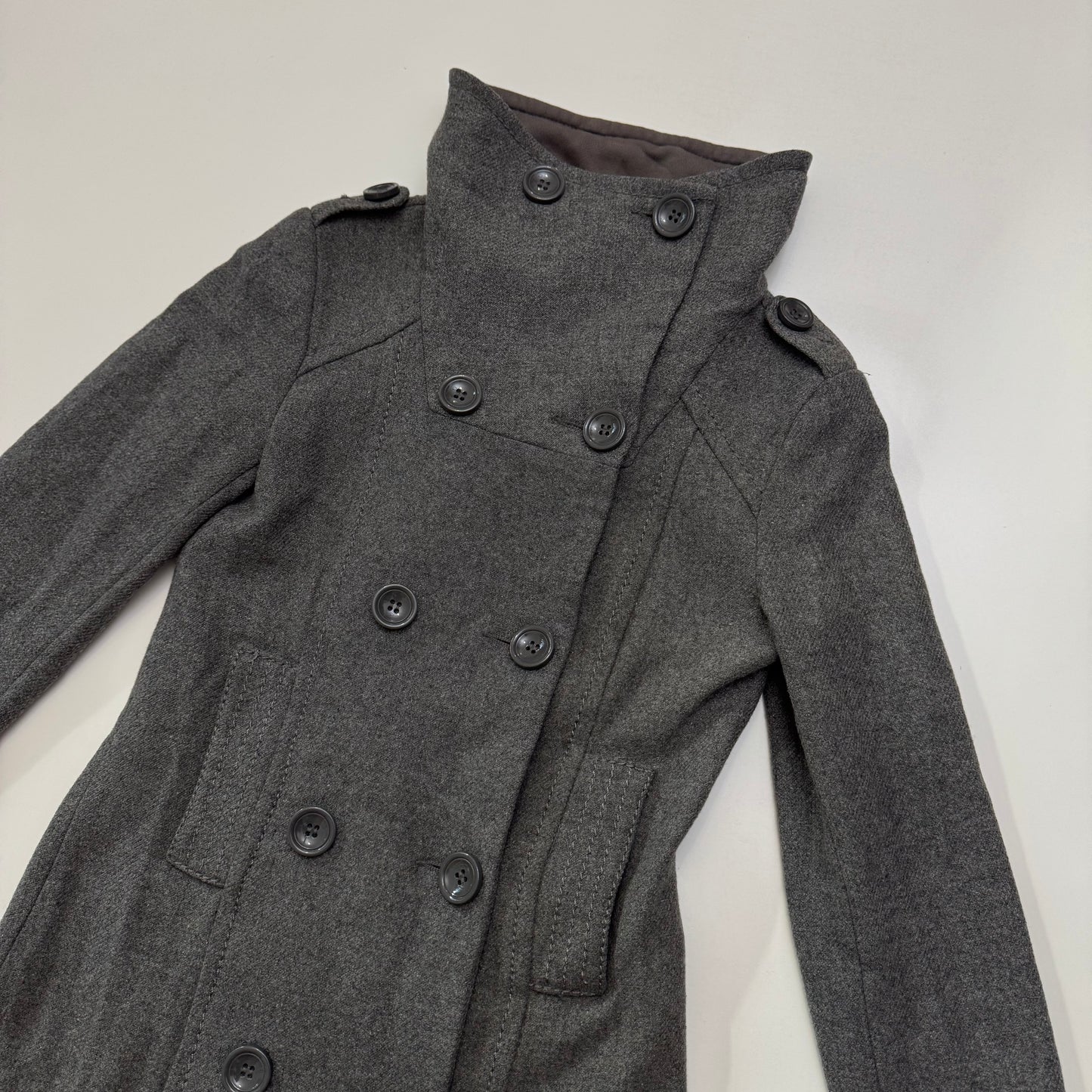 Grey Peacoat