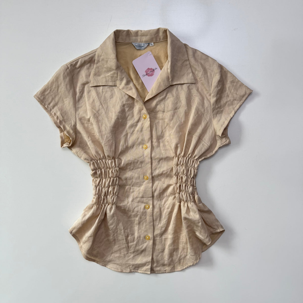Cinched Button Up