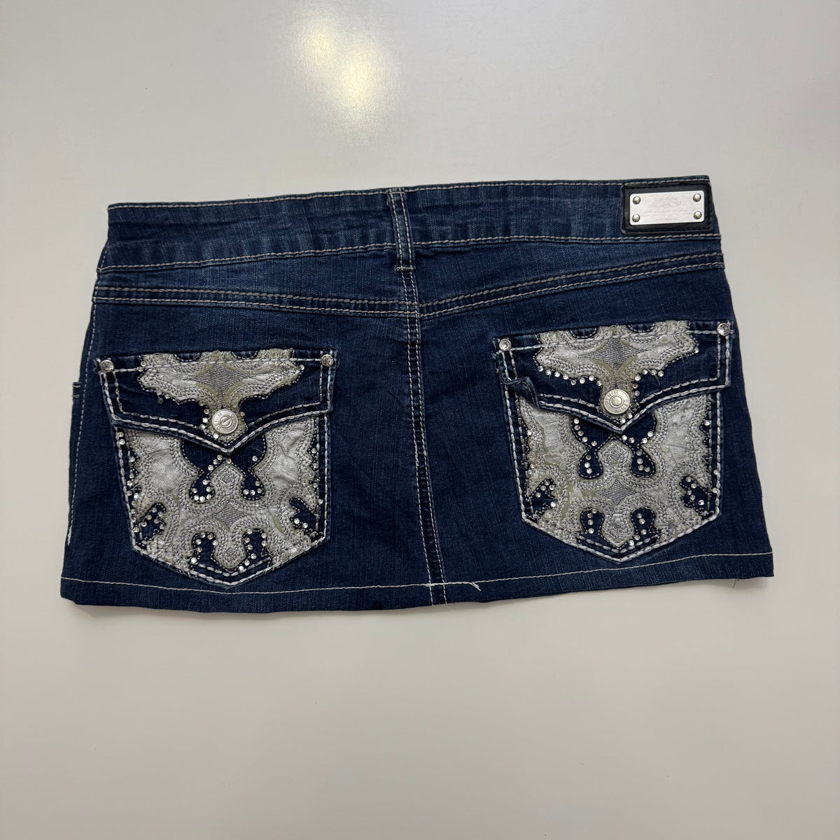 Low Rise Denim Mini