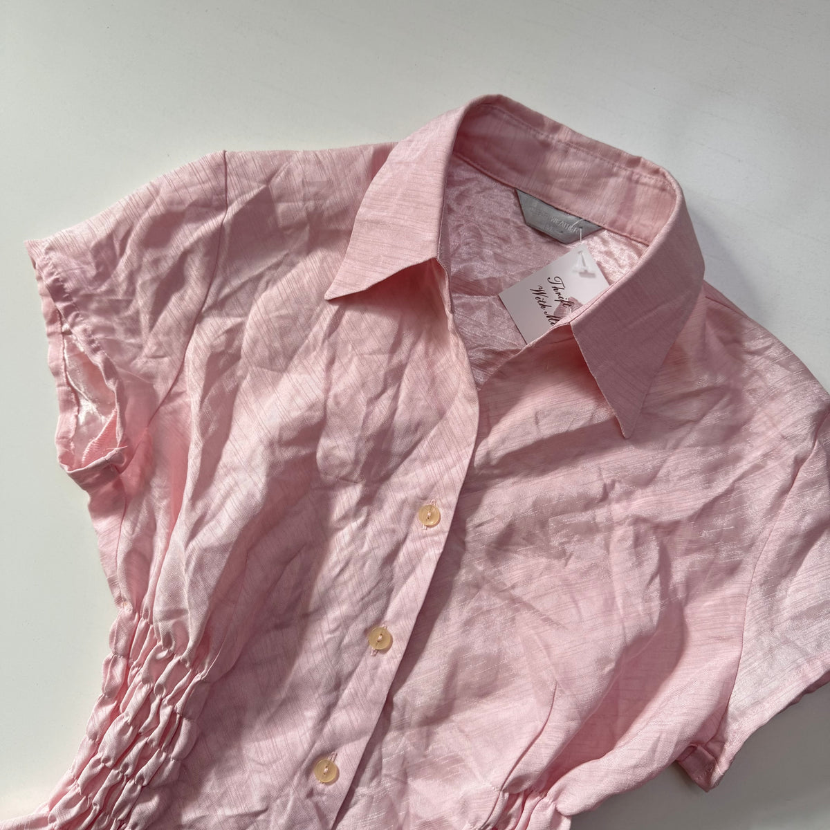 Pink Cinched Shirt