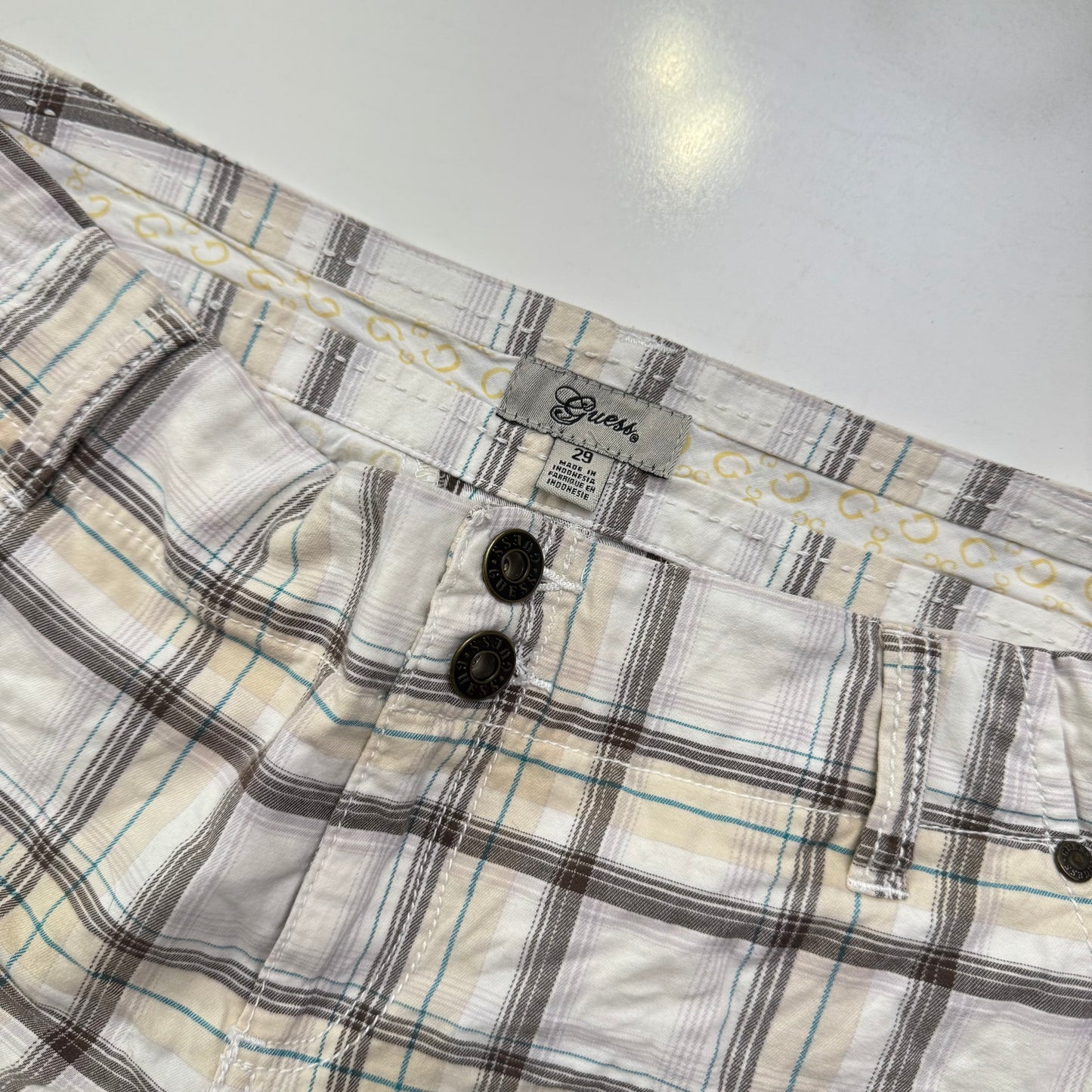 Plaid Guess Mini Shorts