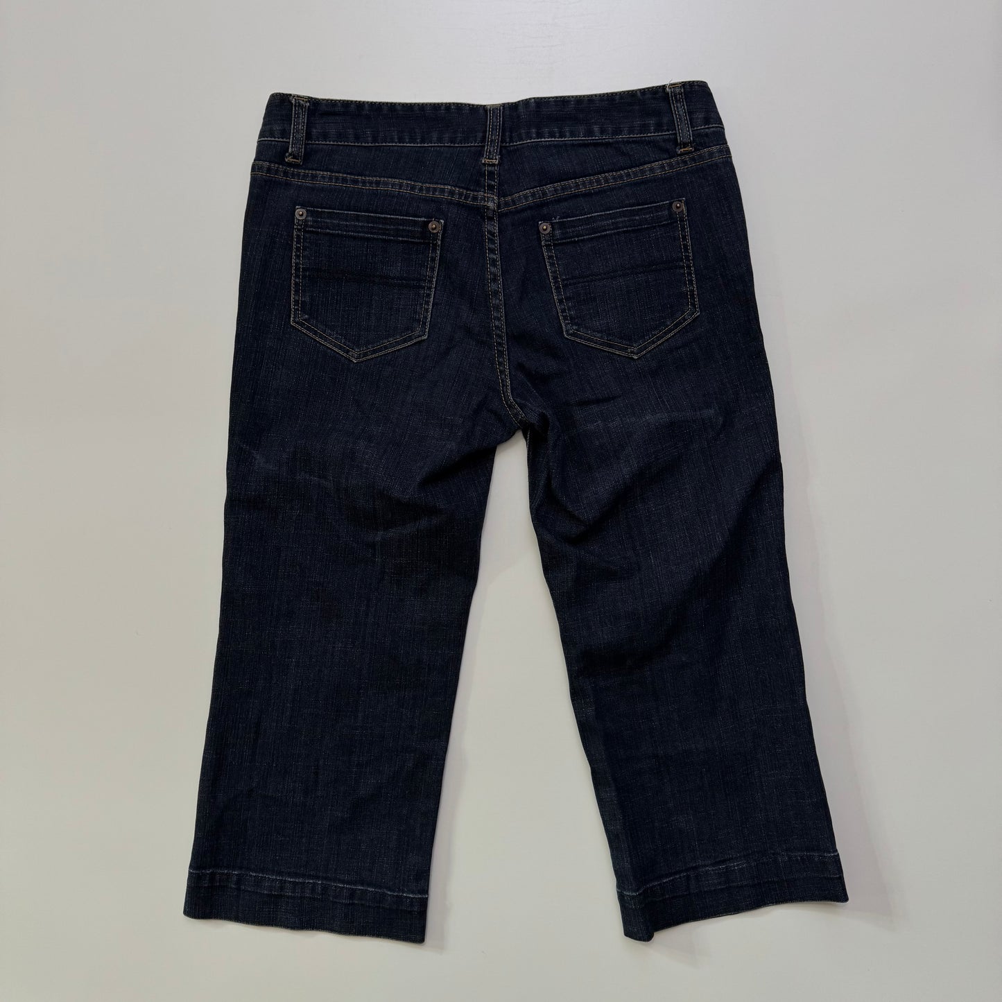 Low Rise Denim Capris