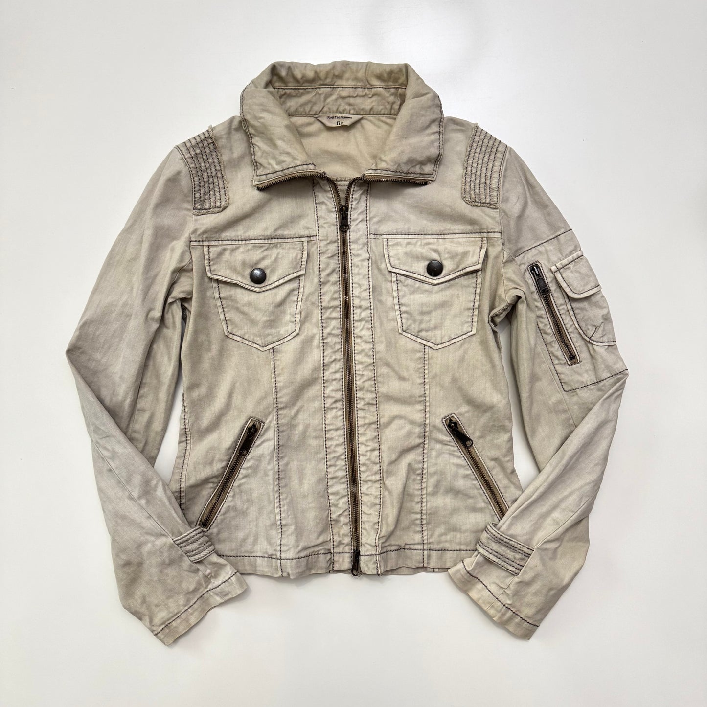 Beige Utility Jacket