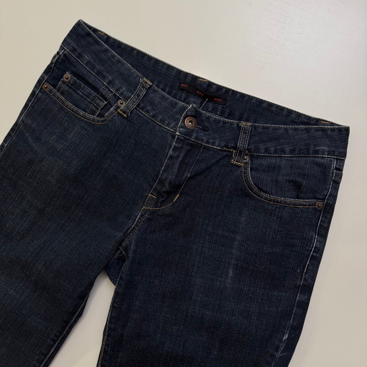 Low Rise Denim Capris