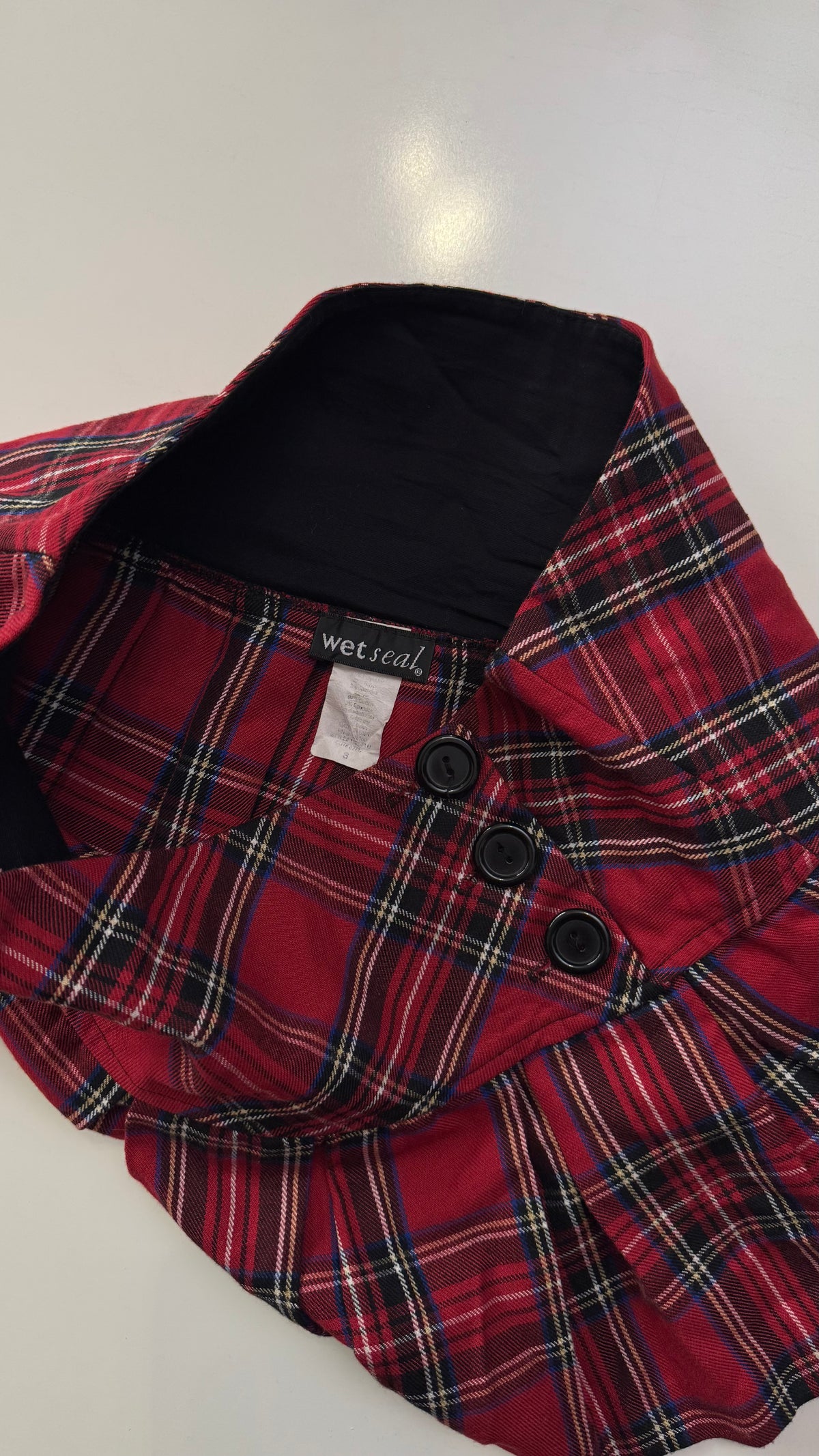 Wet Seal Plaid Micro Skirt