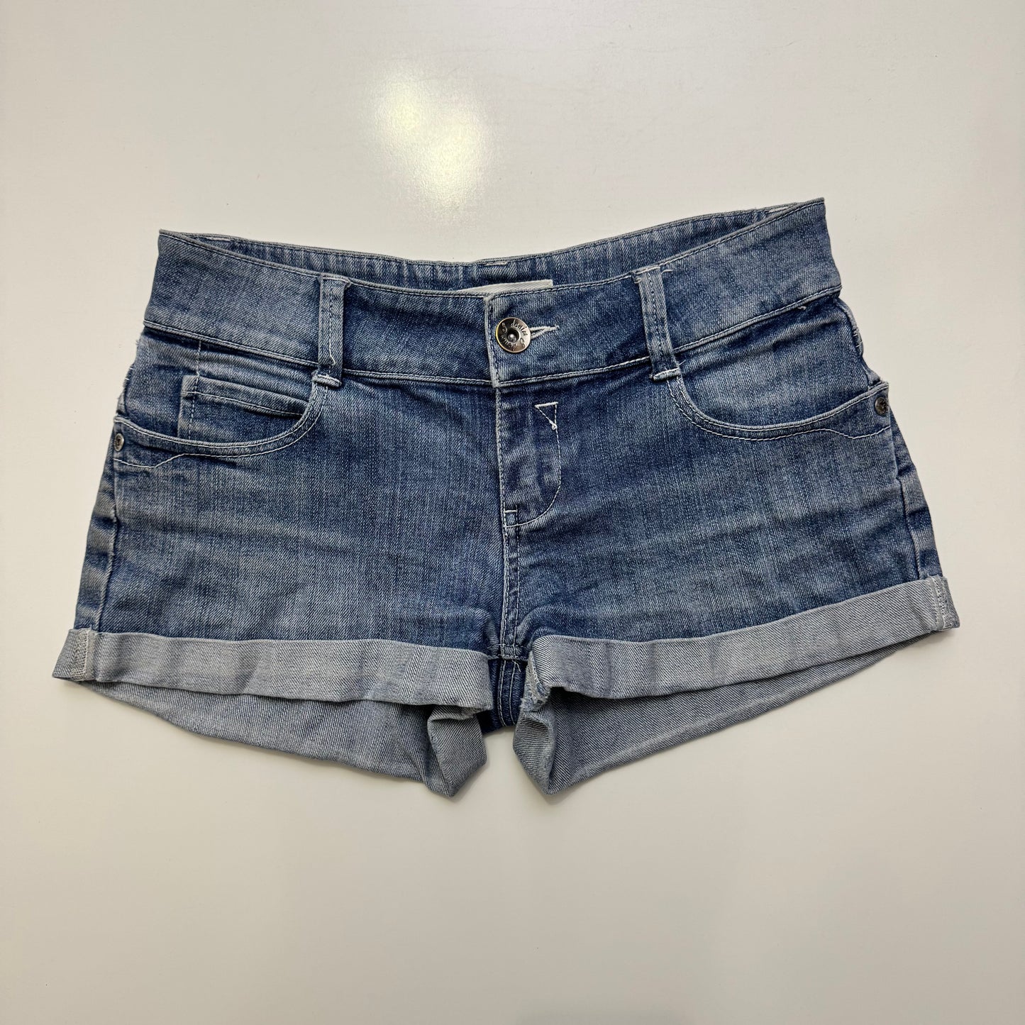 Low Rise Denim Shorts