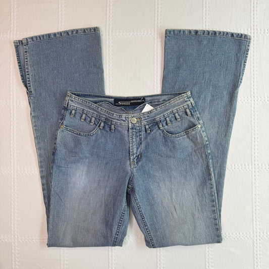 Low Rise Flare Jeans