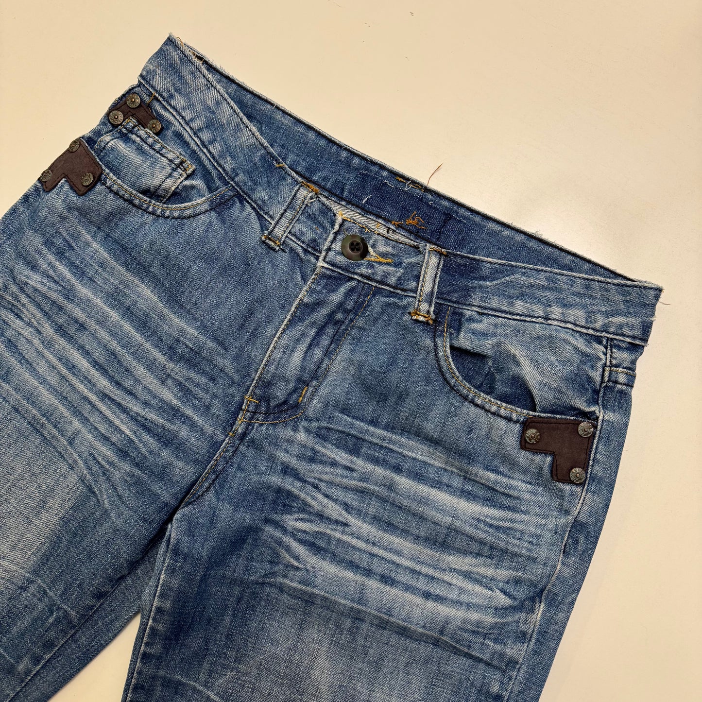 Low Rise Wide Leg Jeans