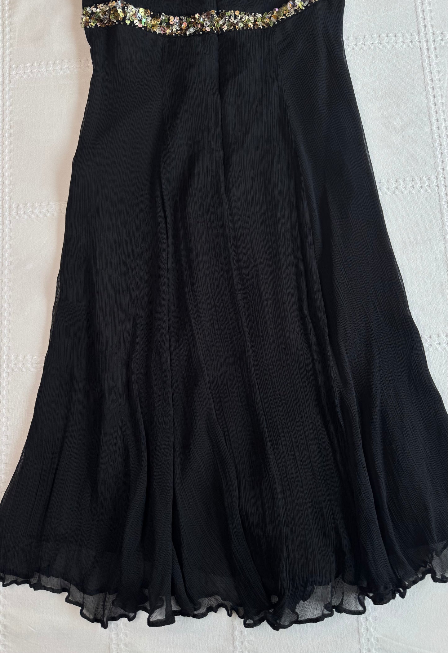 Silk Babydoll Halter Midi Dress