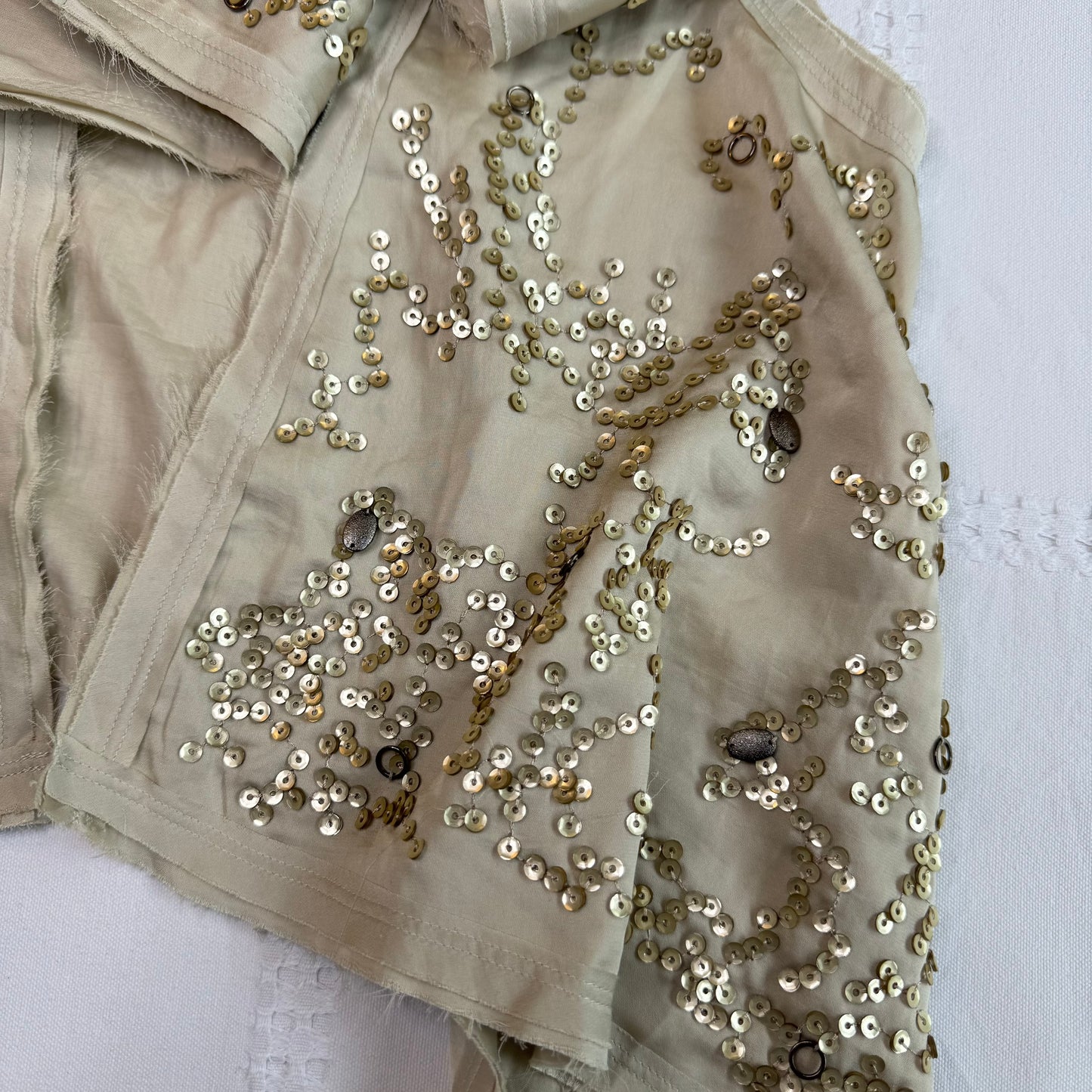 Guess Gold Sequin Vest