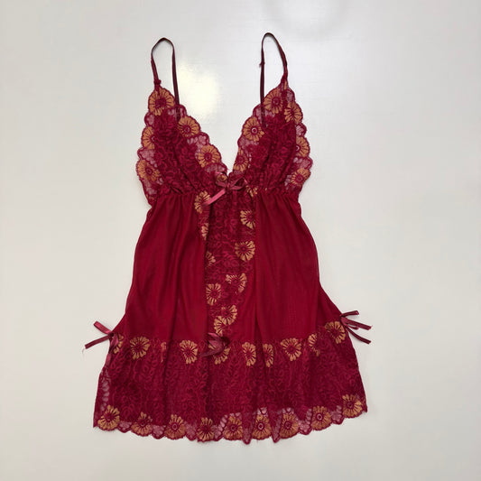 Red Lace Babydoll Cami