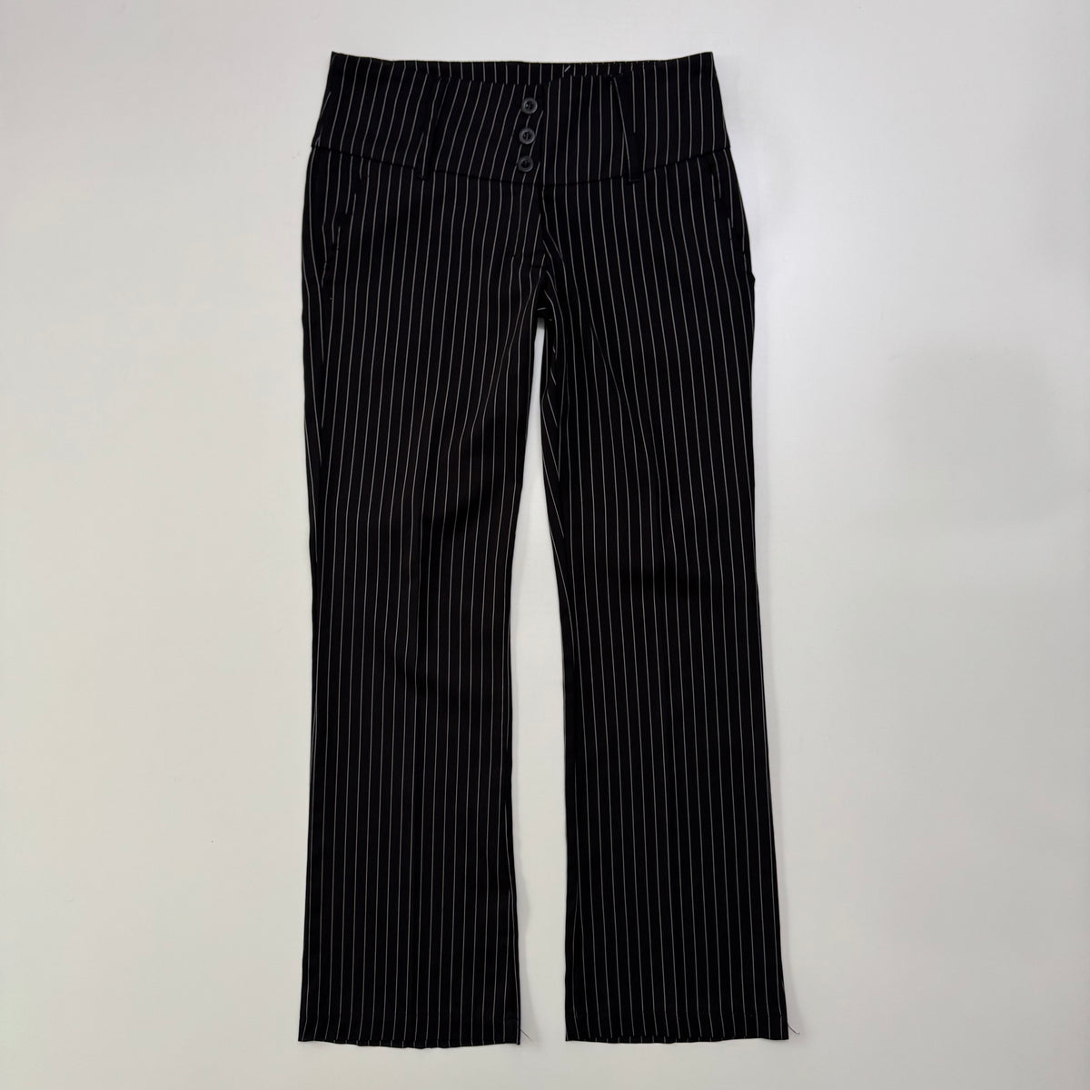 Pinstripe Flare Trousers