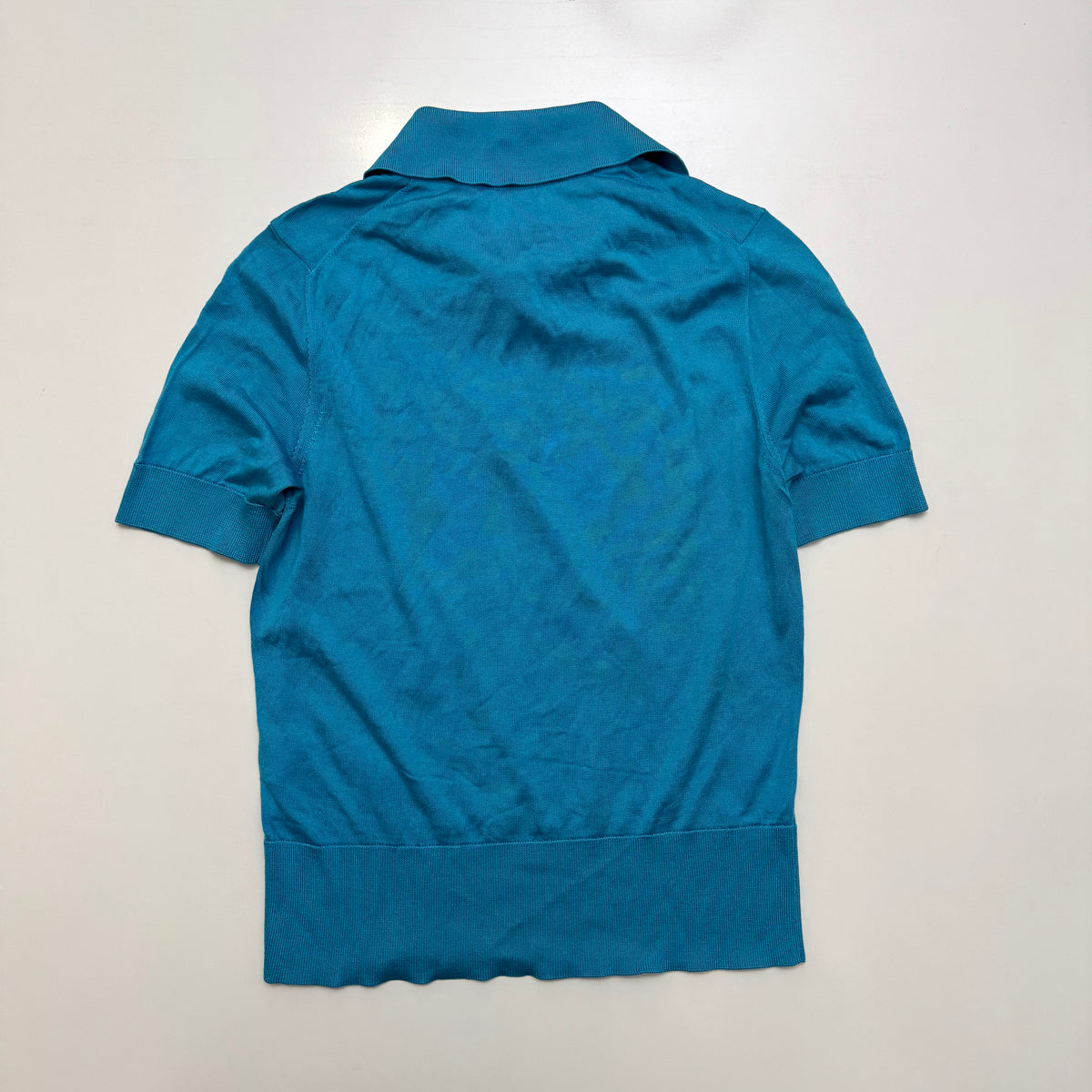D&G Blue Silk Blouse