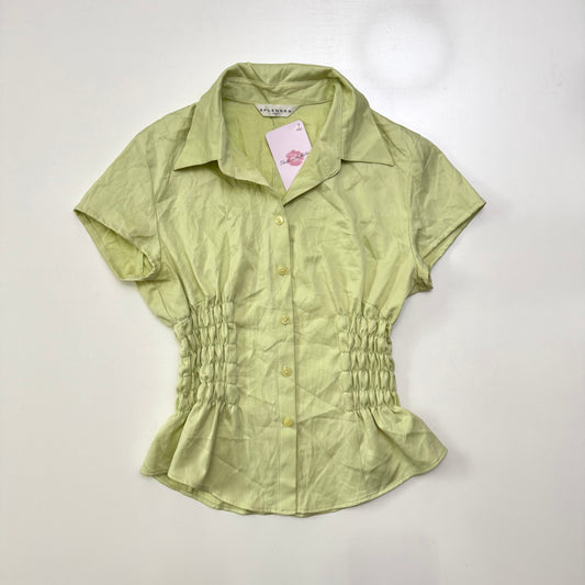 Green Cinched Shirt
