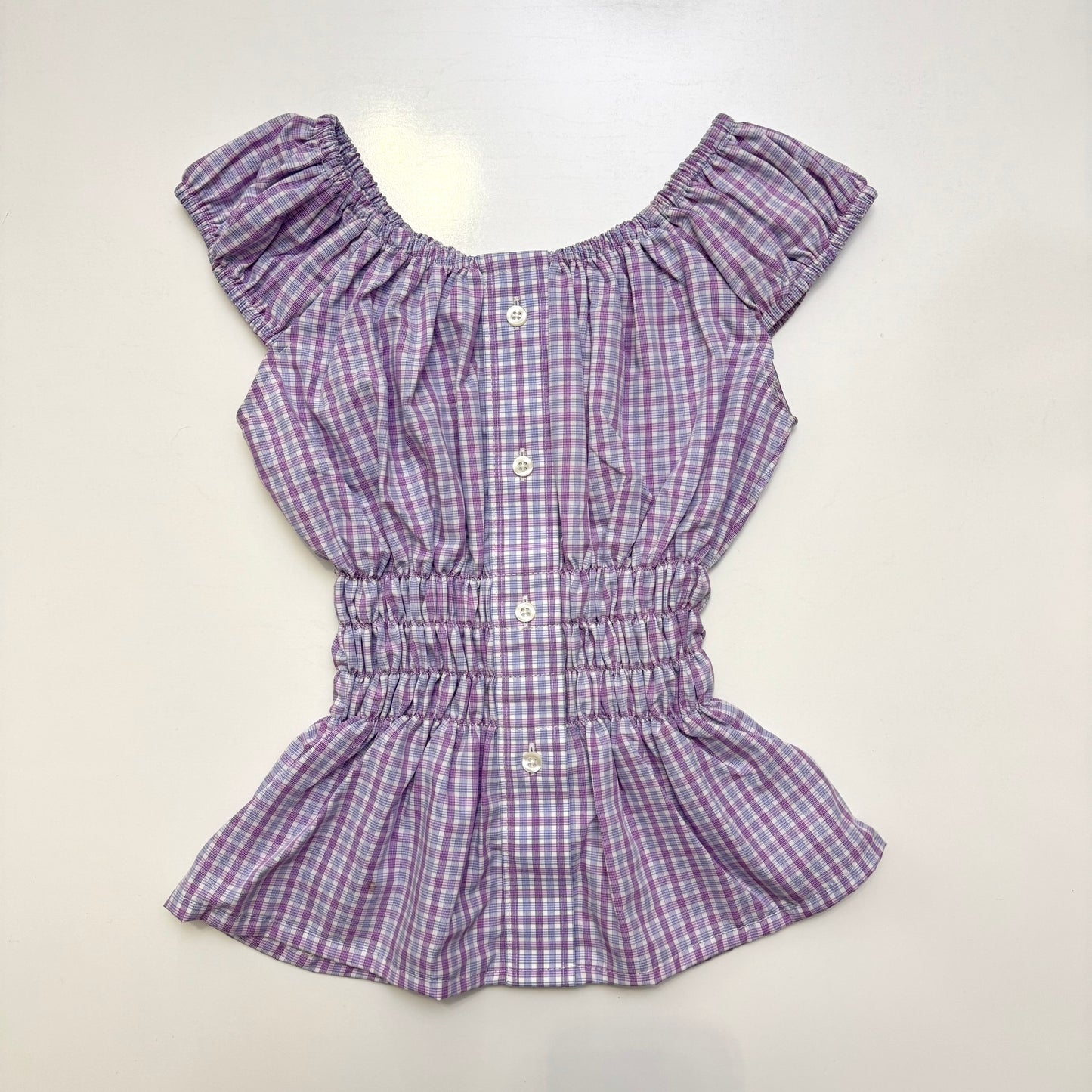 Purple Milkmaid Top