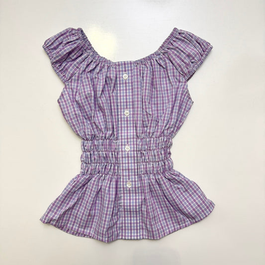 Purple Milkmaid Top