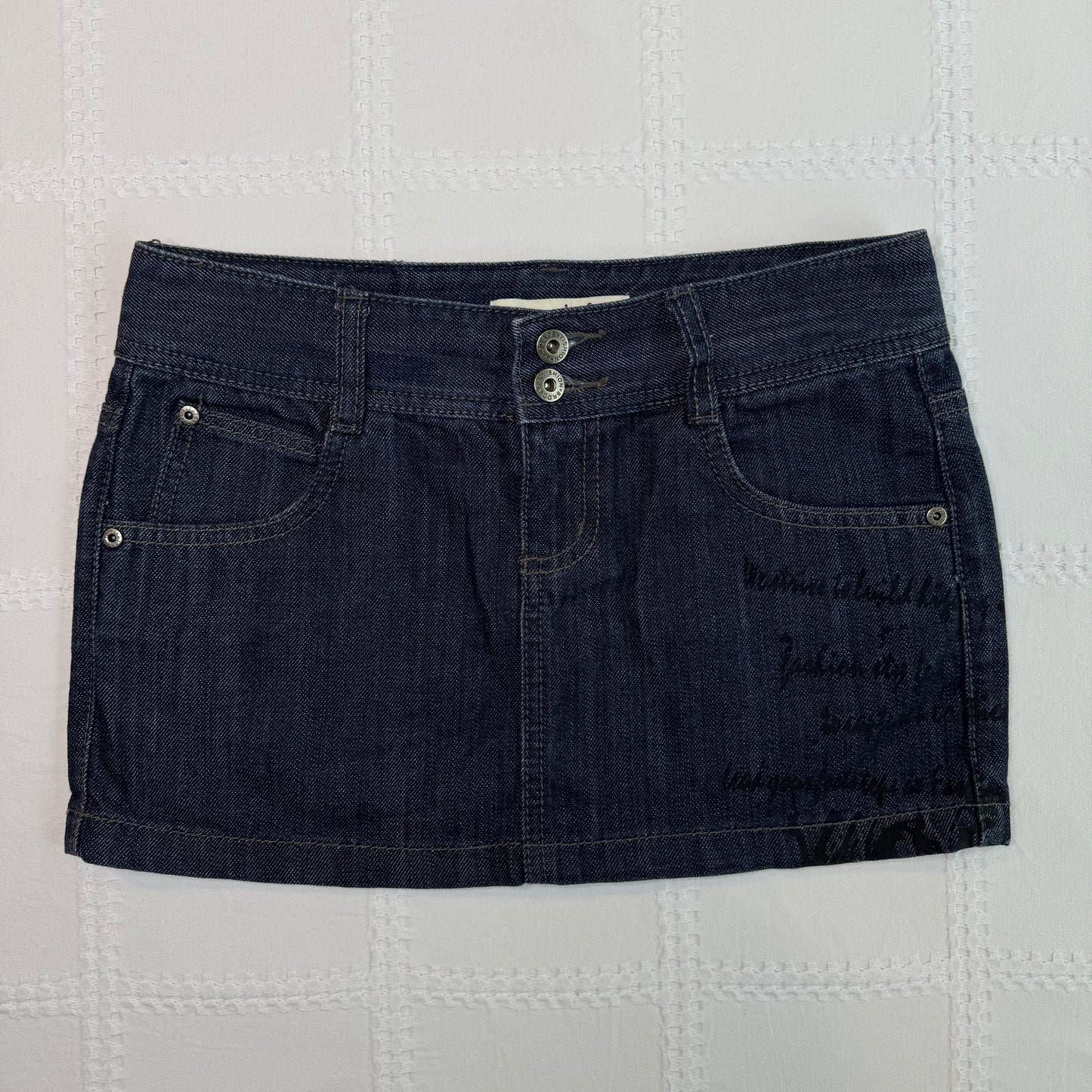 00s Low Rise Denim Mini