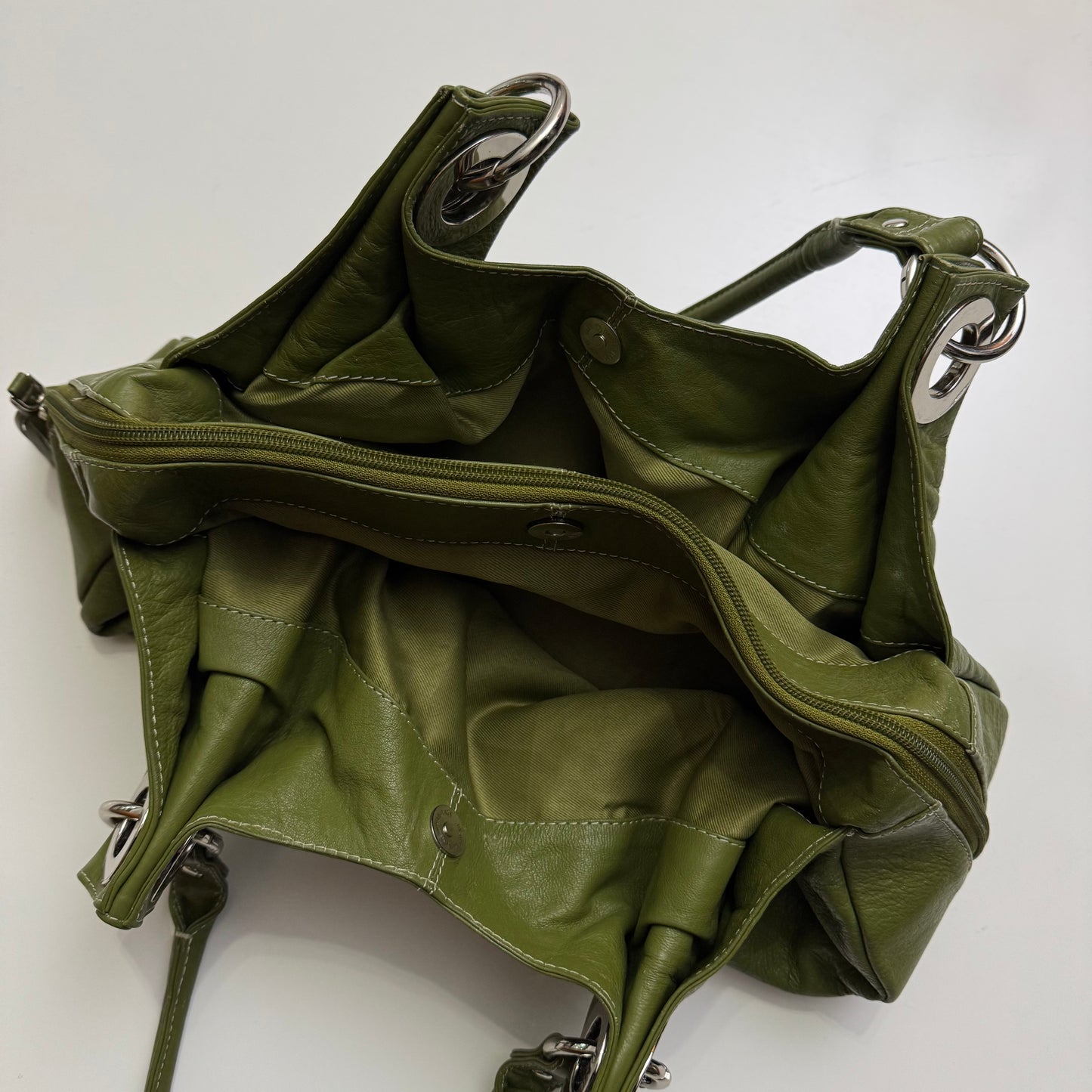 Green Leather Handbag