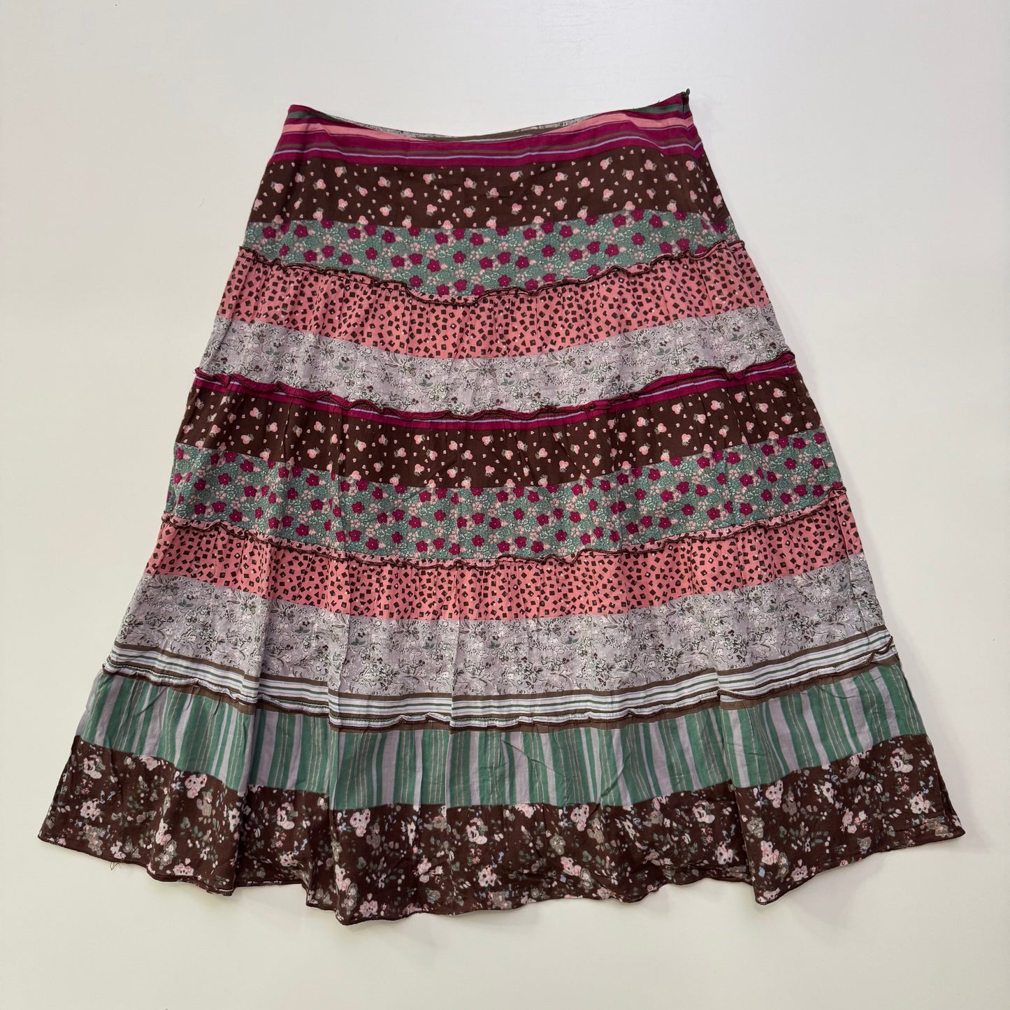 Patterned Midi Skirt