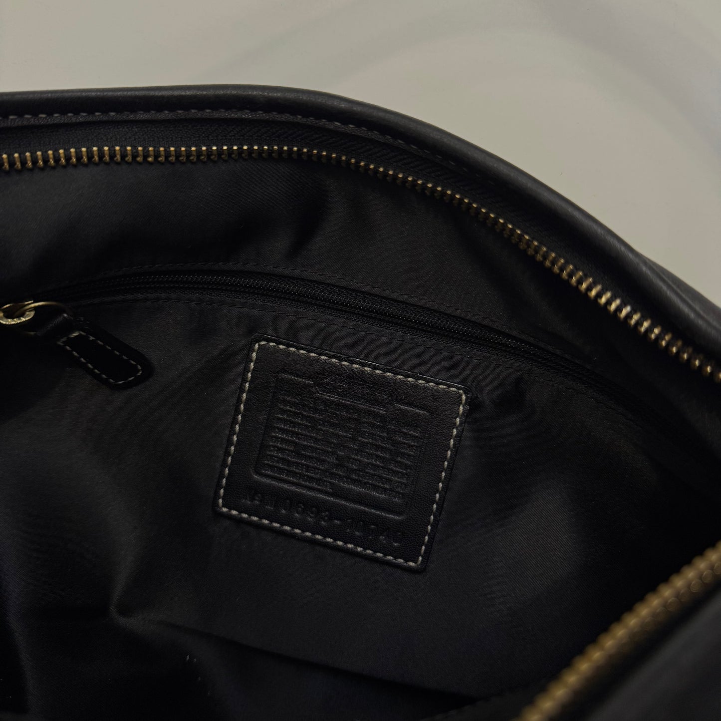 Coach Black Leather Shoulder Bag