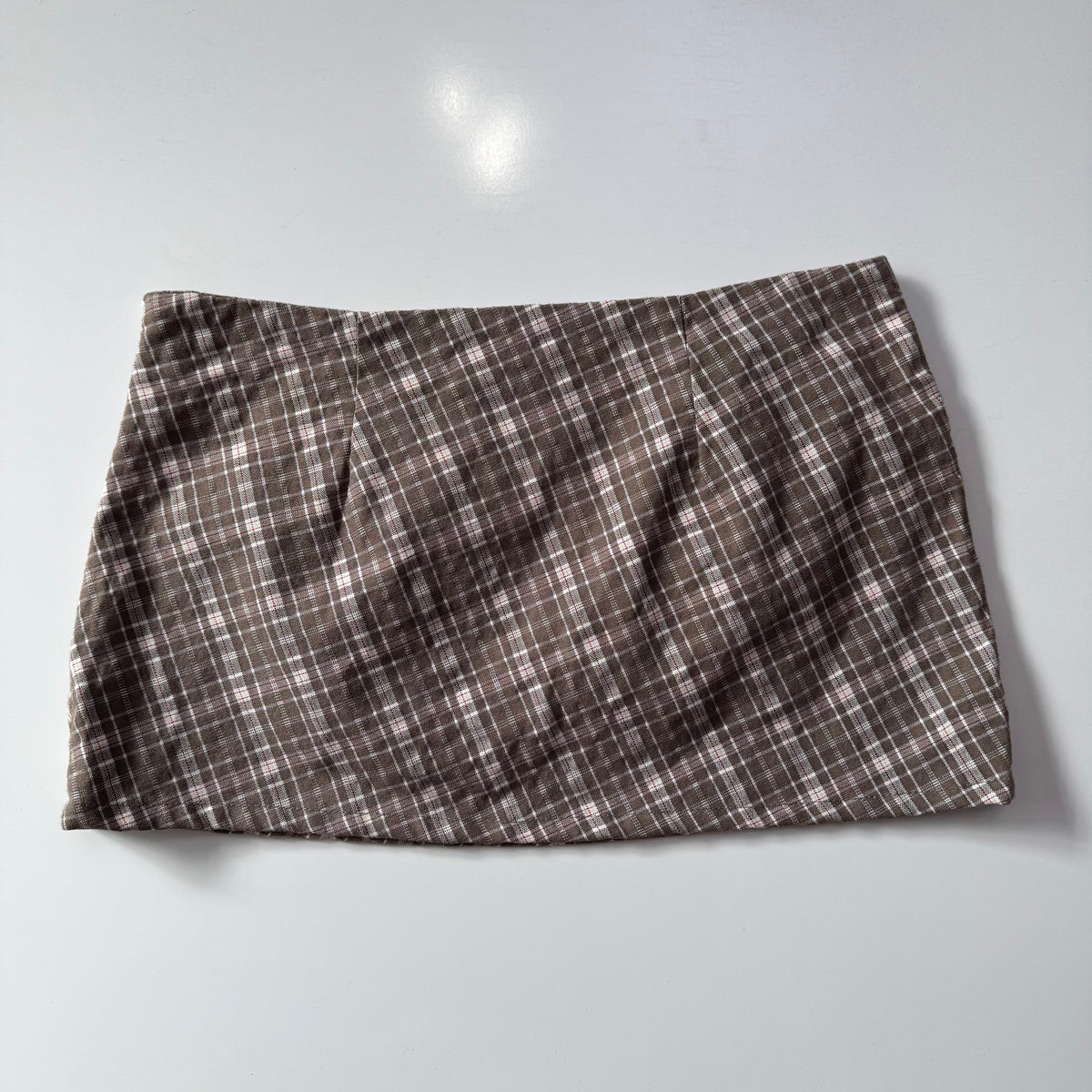 Brown Plaid Mini