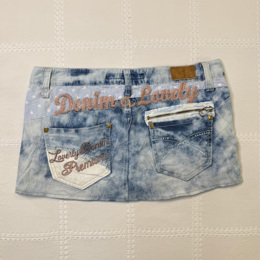 Acid Wash Denim Mini
