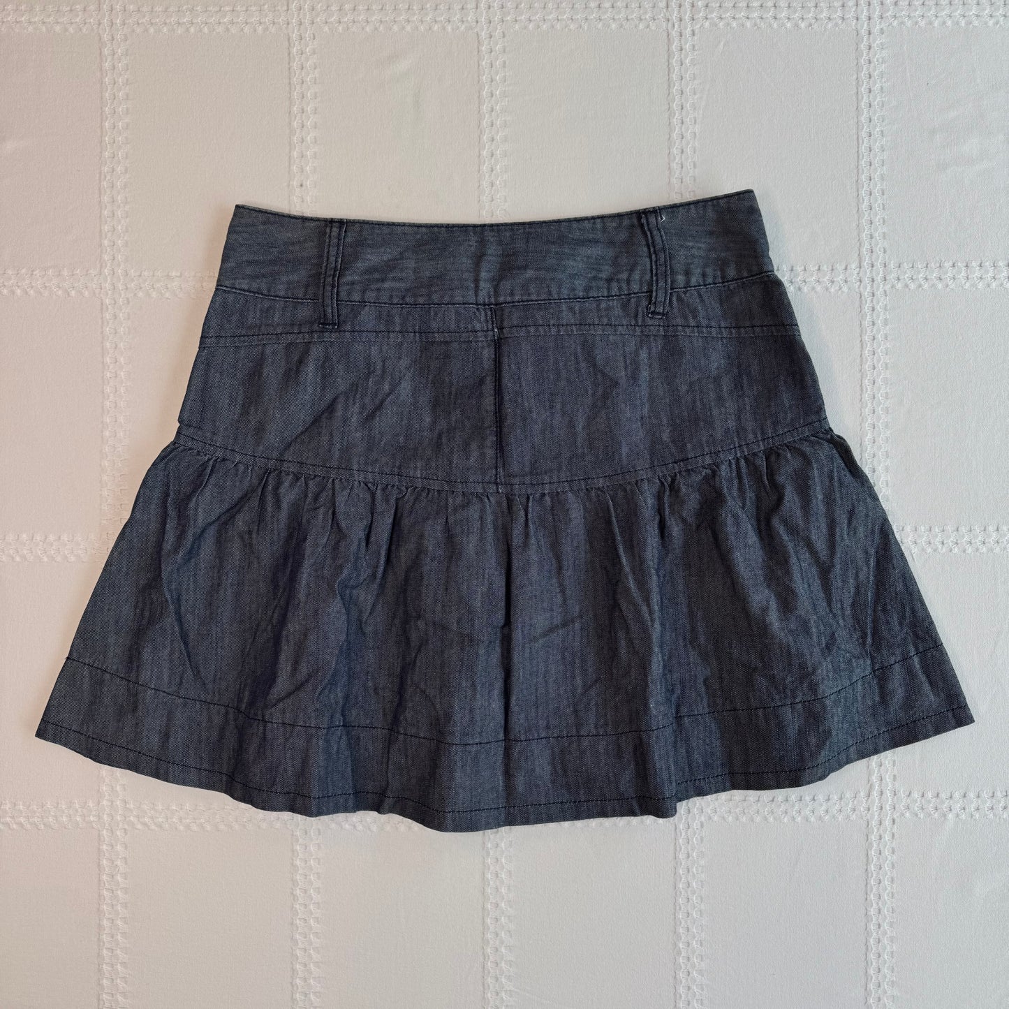 Denim Dropwaist Mini Skirt