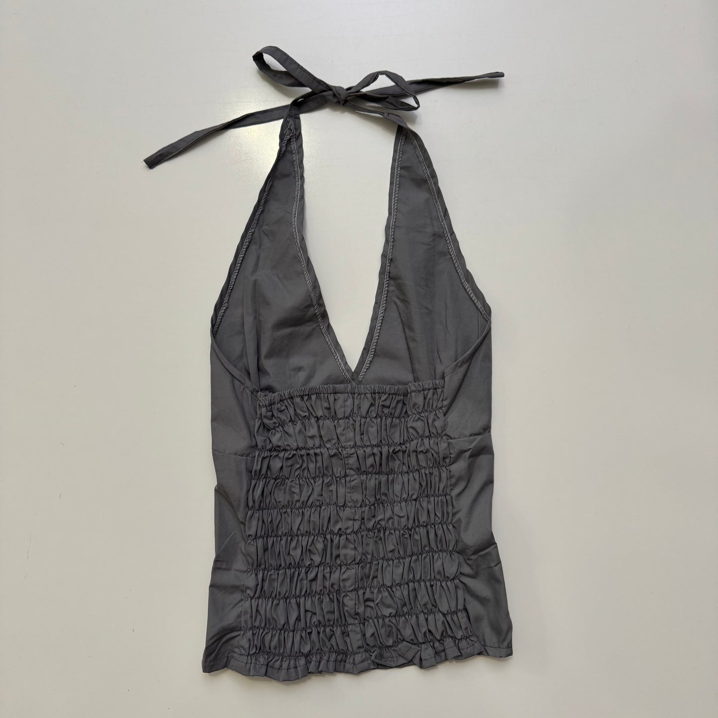 Grey Halter Top
