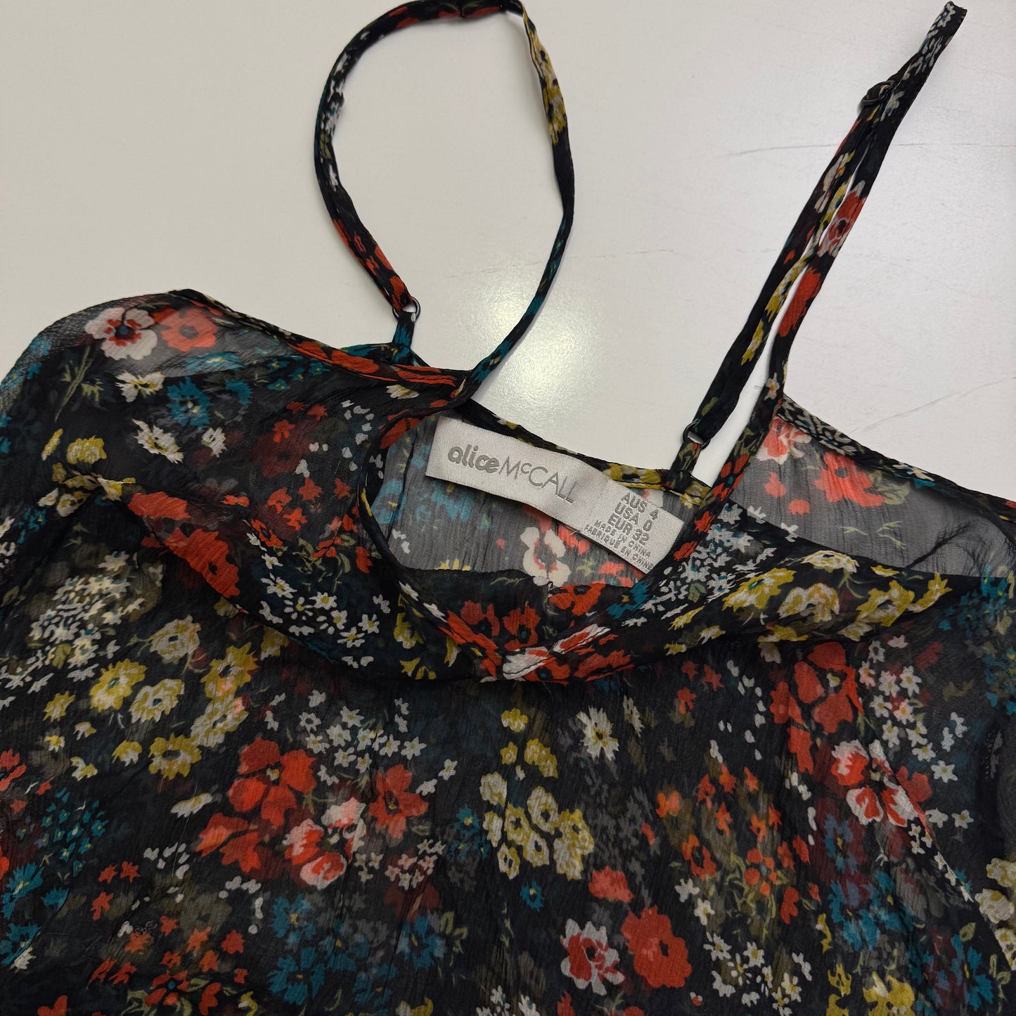 Floral Silk Cami