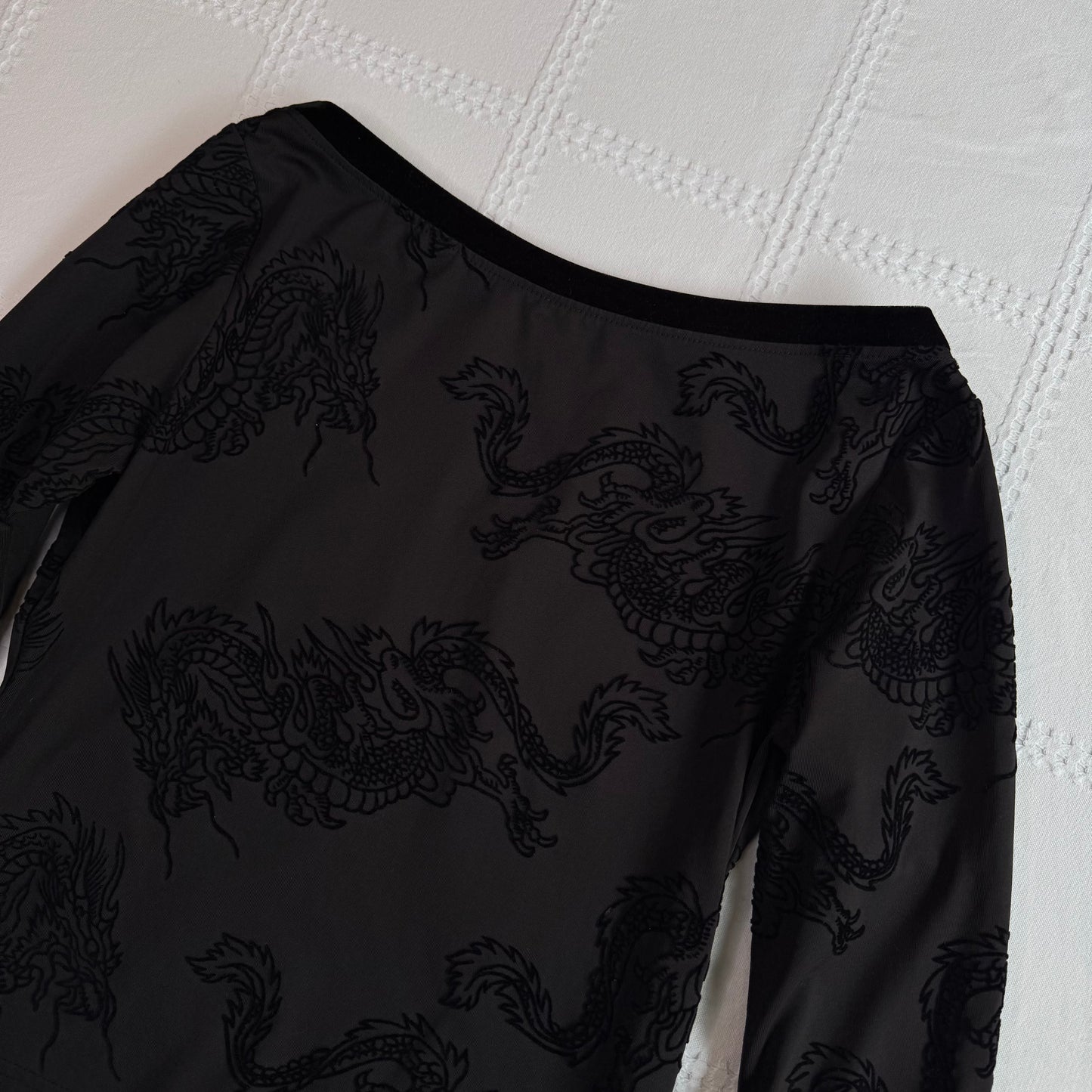 Boat Neck Dragon Top