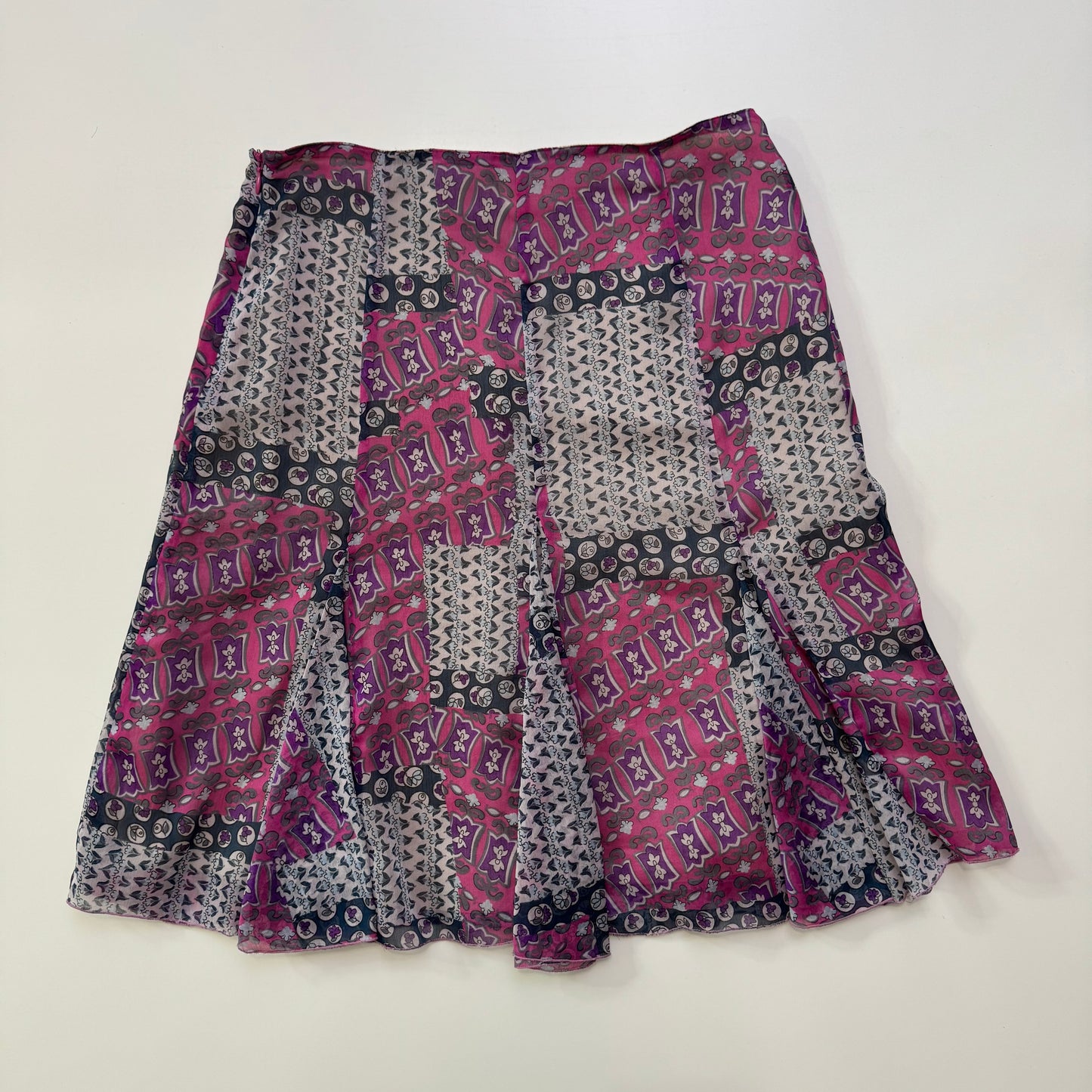 Patchwork Midi Skirt