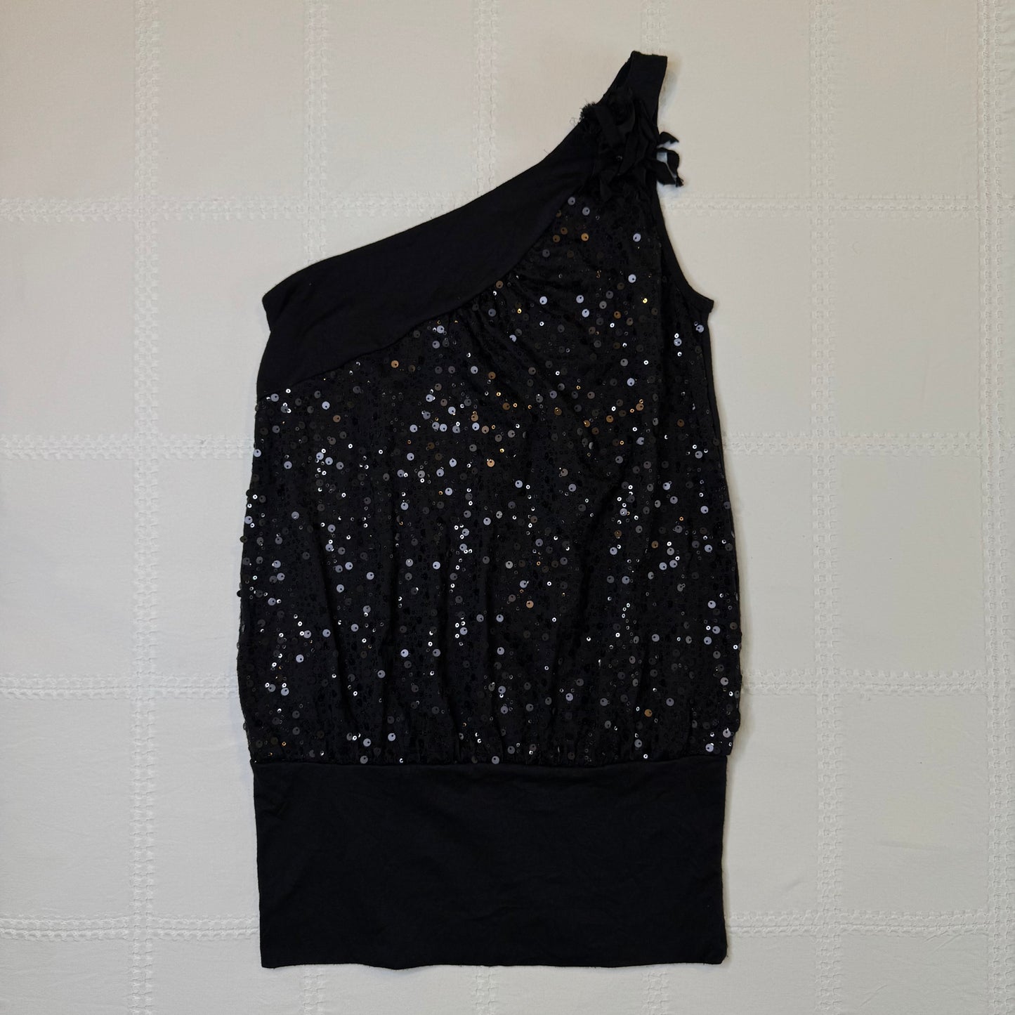 One Shoulder Sequin Top