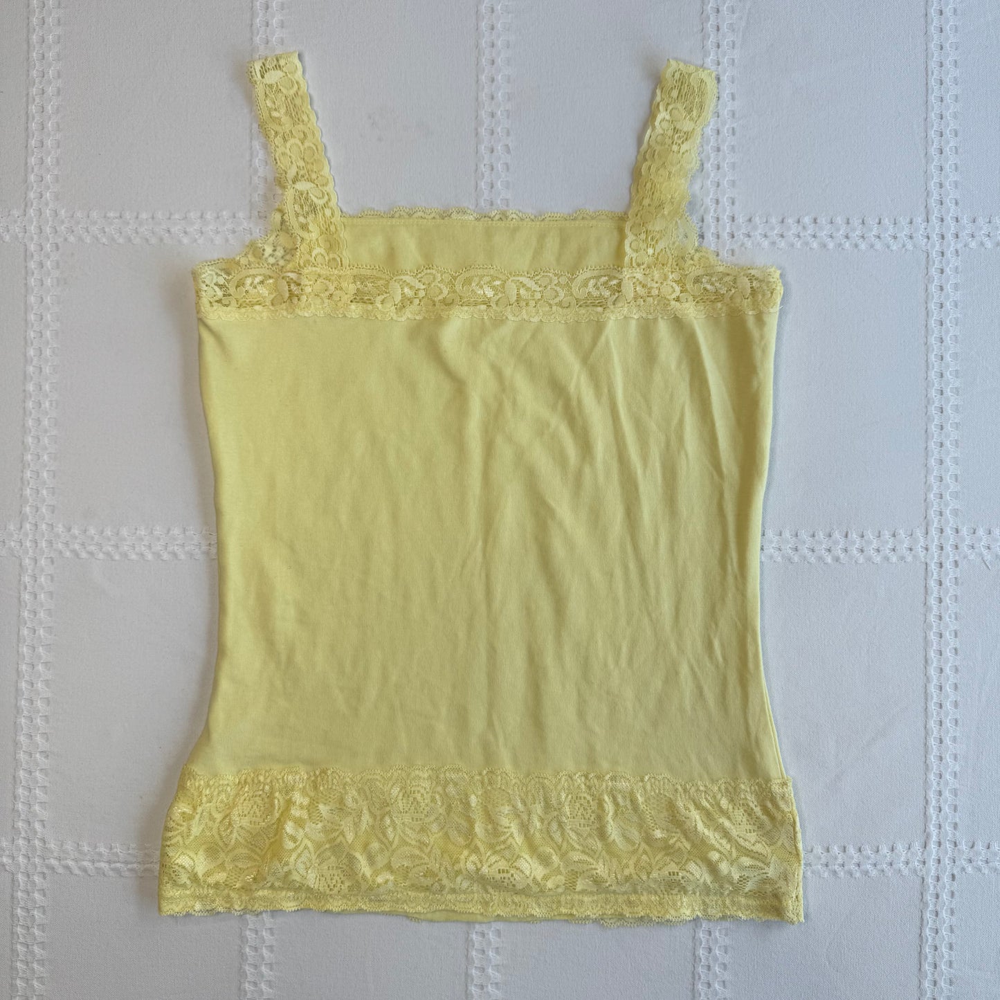 Yellow Lace Babydoll Cami