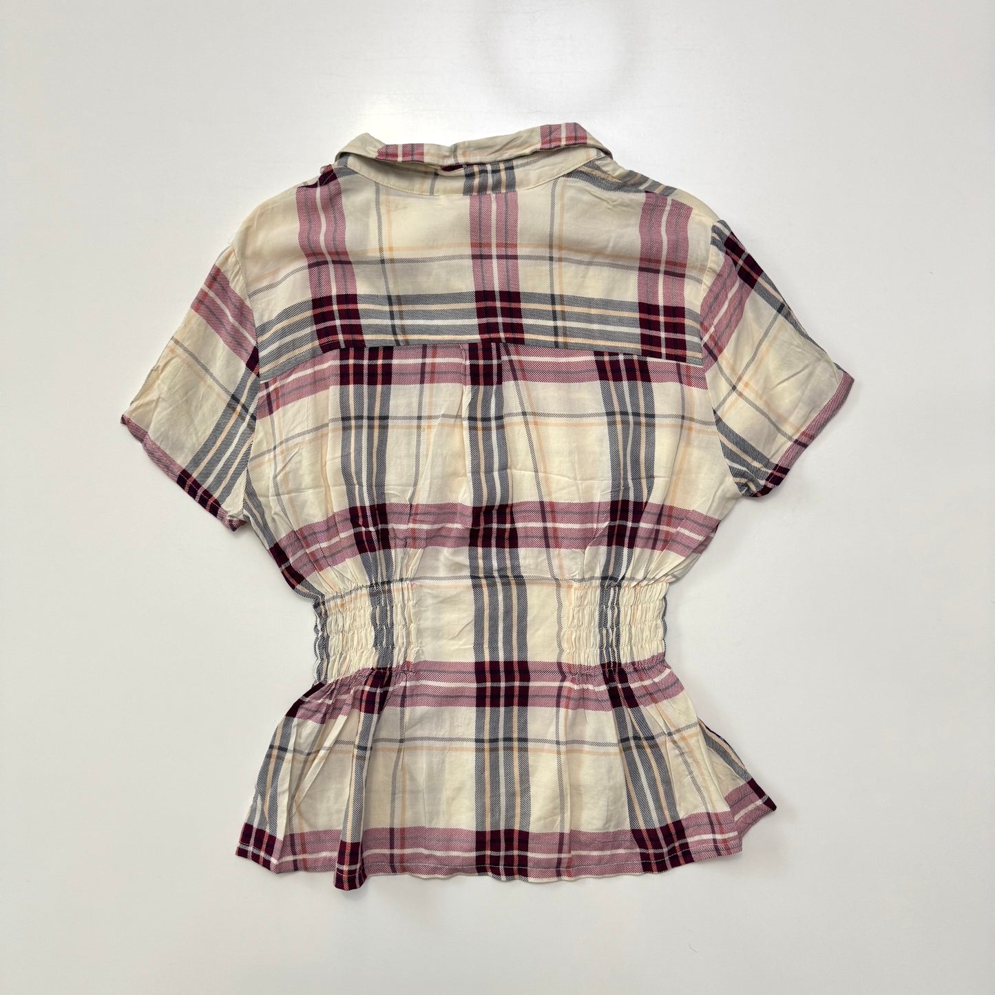 Plaid Cinched Shirt