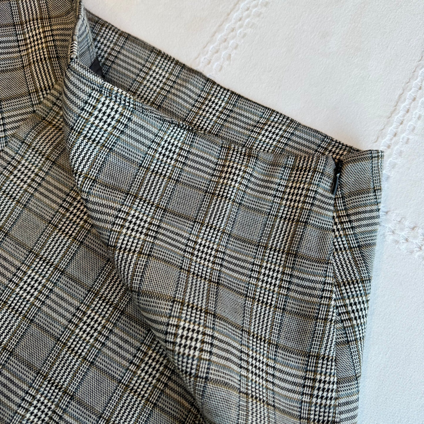 Plaid Low Rise Micro Mini