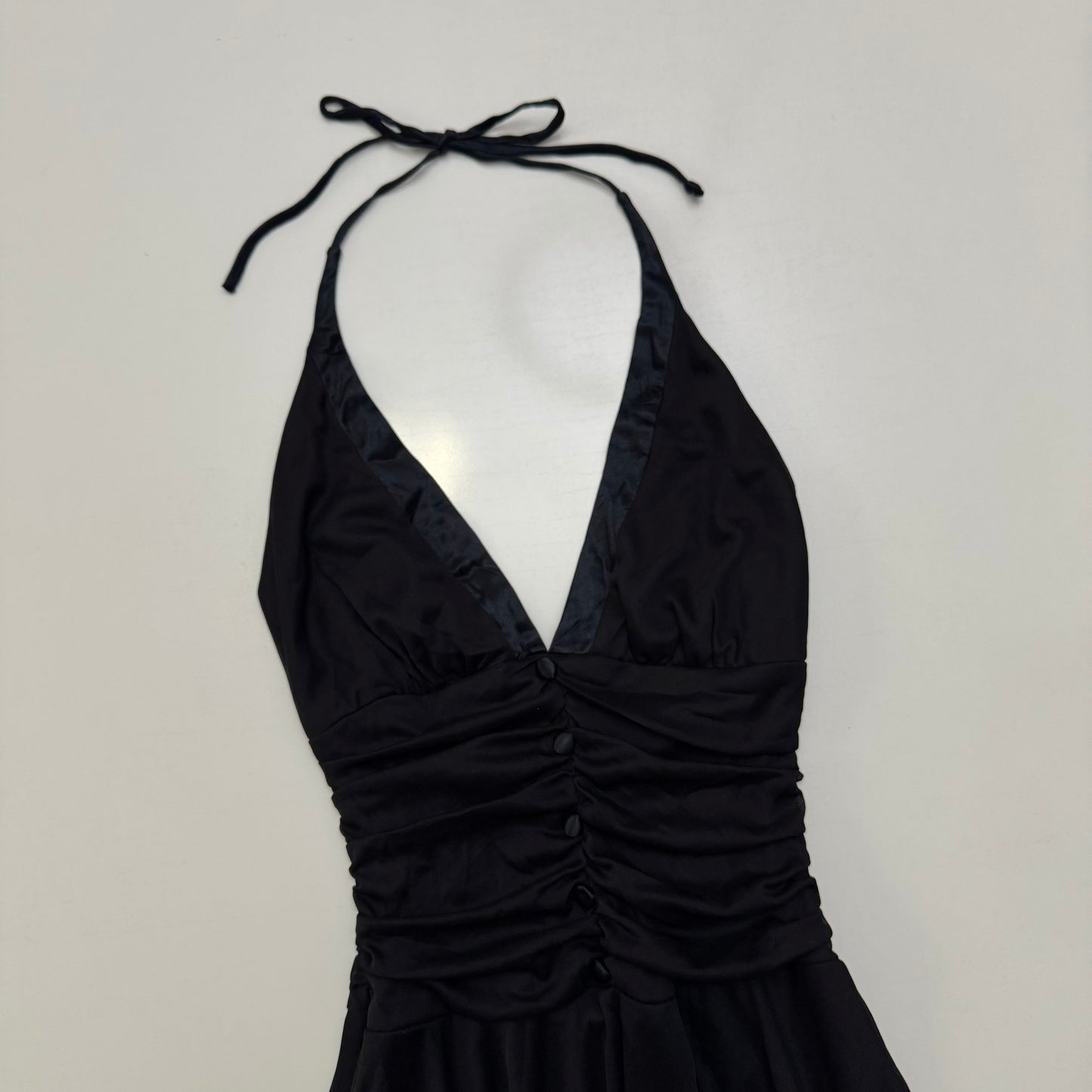 Babydoll Halter Midi Dress