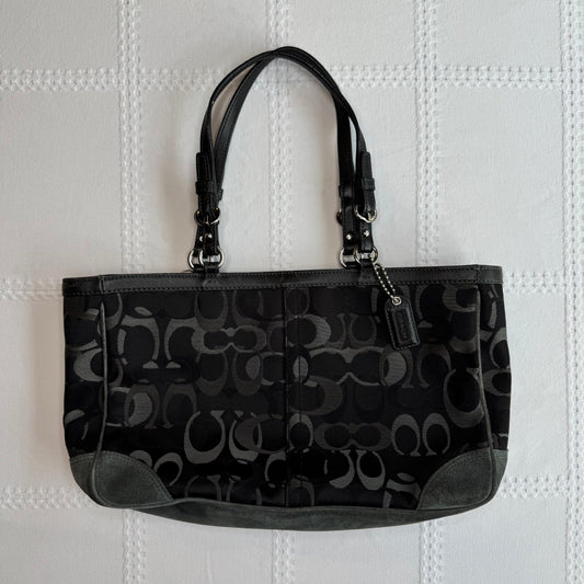Coach Black Monogram Bag