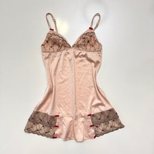 Embroidered Babydoll Cami