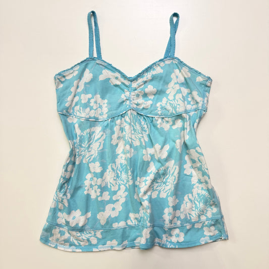 Blue + White Babydoll Top