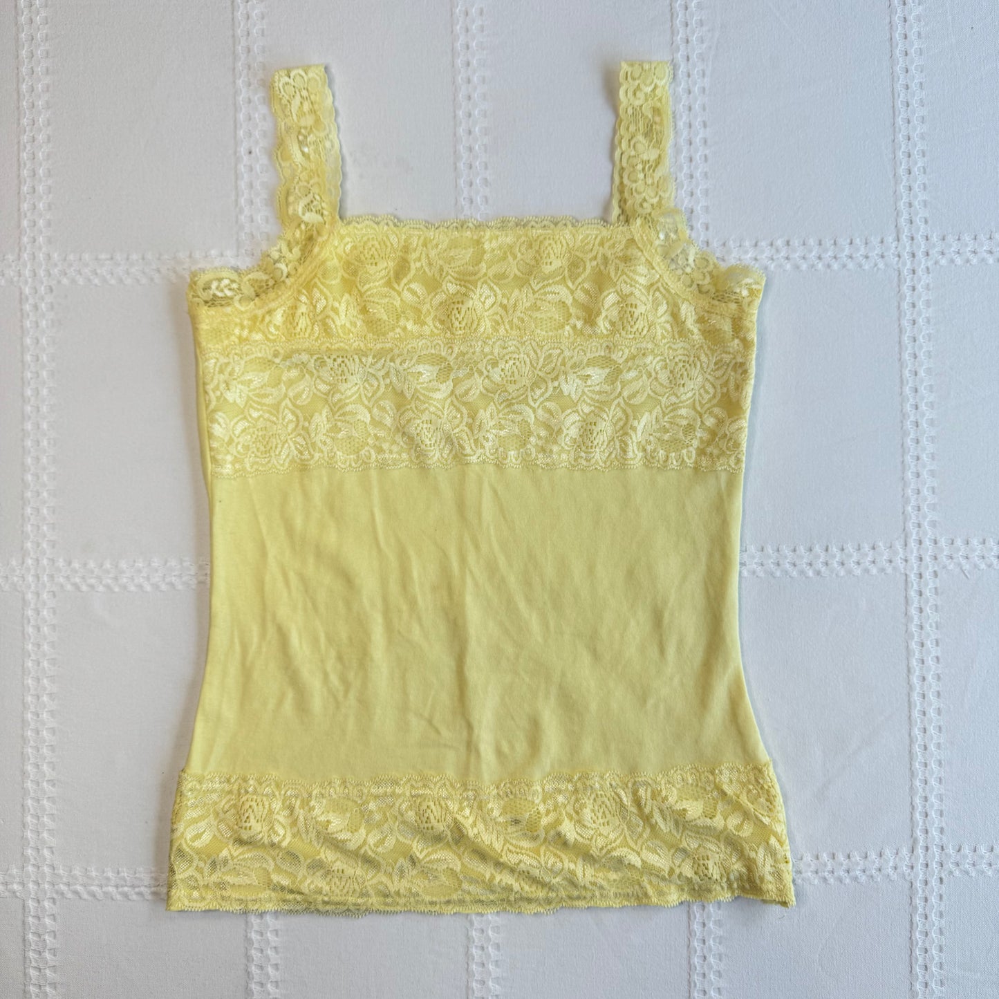 Yellow Lace Babydoll Cami