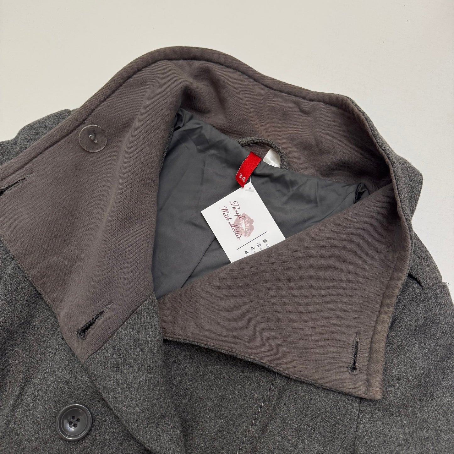 Grey Peacoat