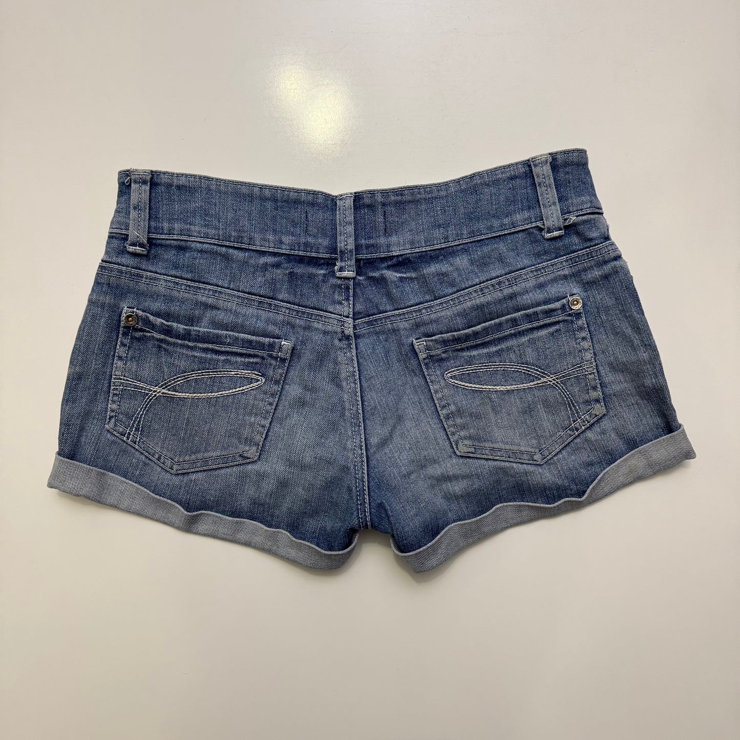 Low Rise Denim Shorts