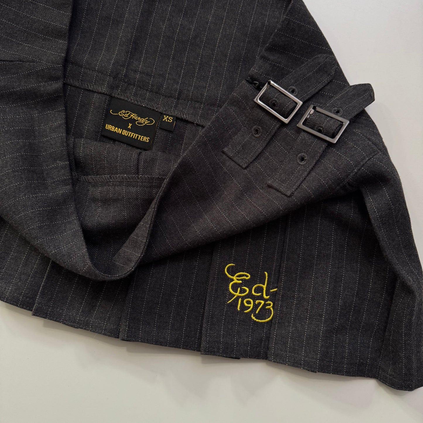 Ed Hardy Pleated Mini Skirt