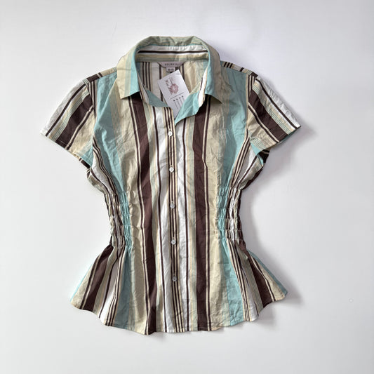 Stripy Cinched Blouse