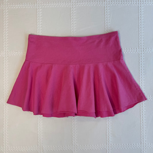Pink Low Rise Mini Skirt