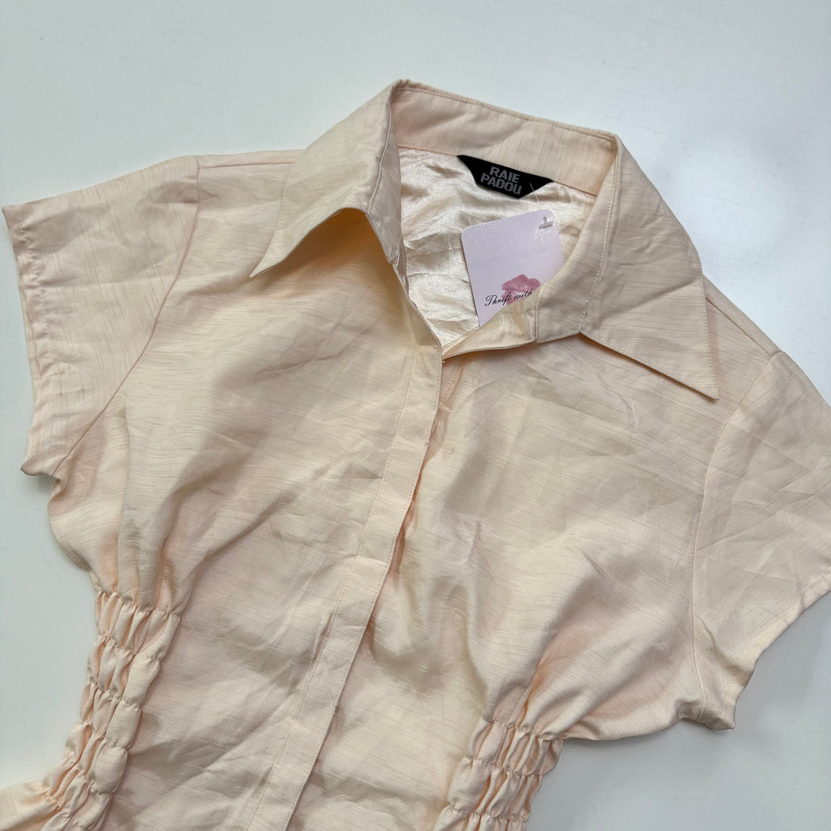 Cinched Waist Button Up