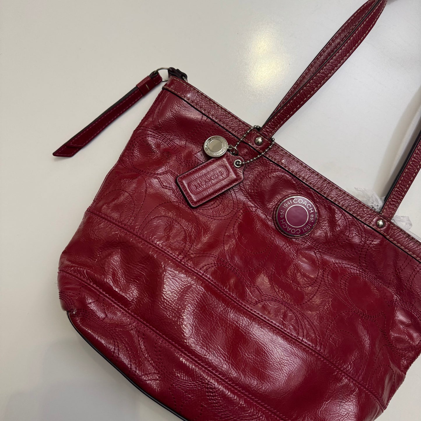 Red Coach Bag