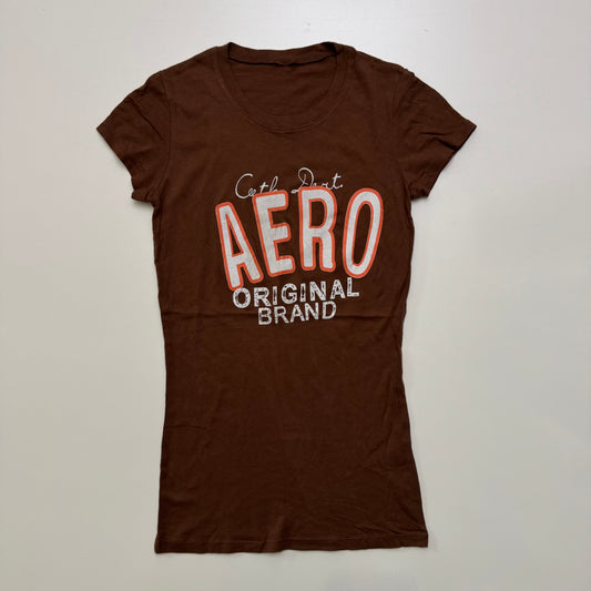 Aeropostale Brown Baby Tee