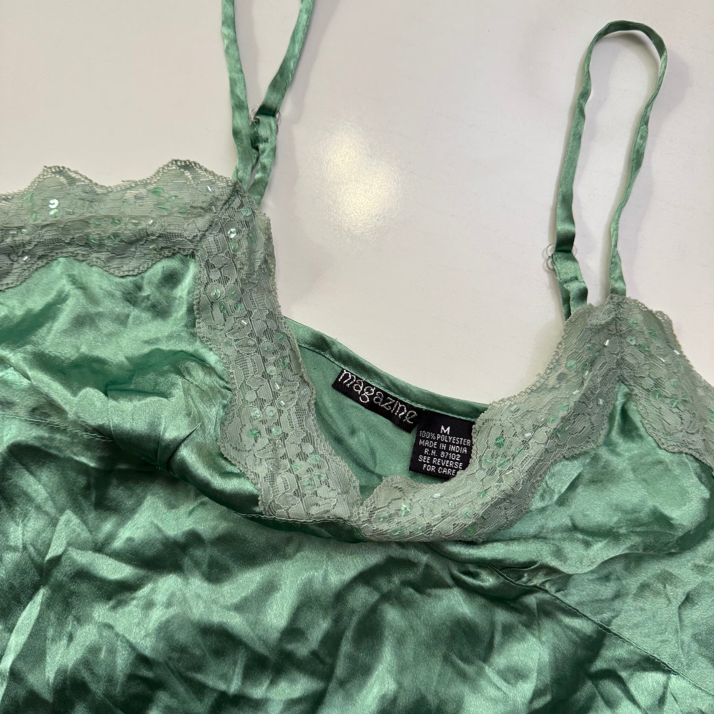 Green Babydoll Cami